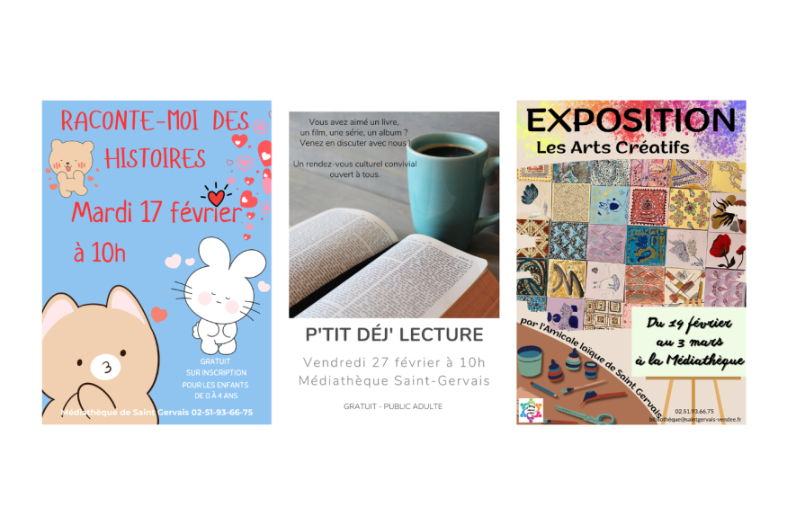 Les animations à la médiathèque de Saint-Gervais