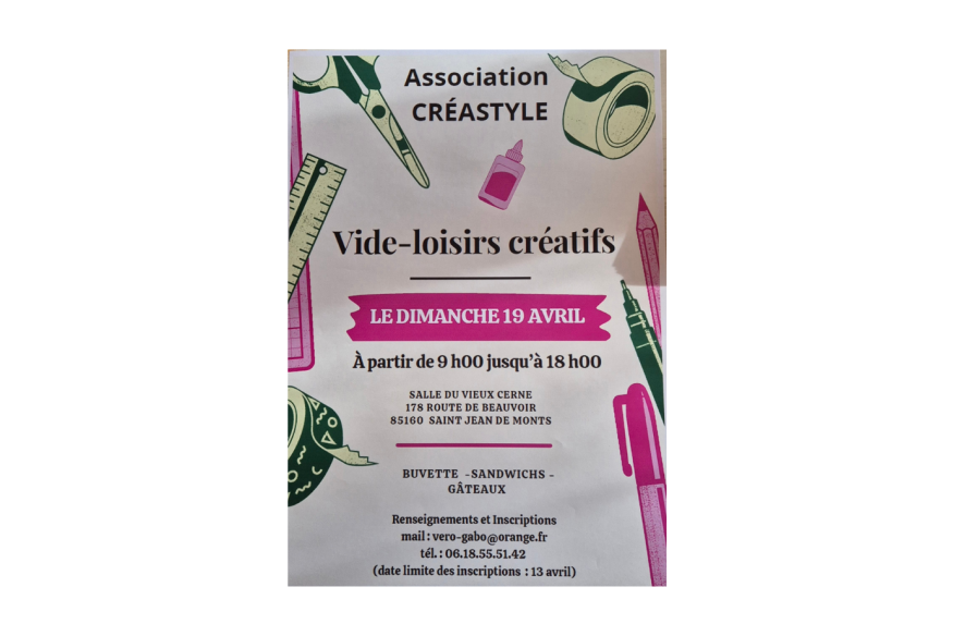 Un vide loisirs créatifs, à Saint-Jean-de-Monts