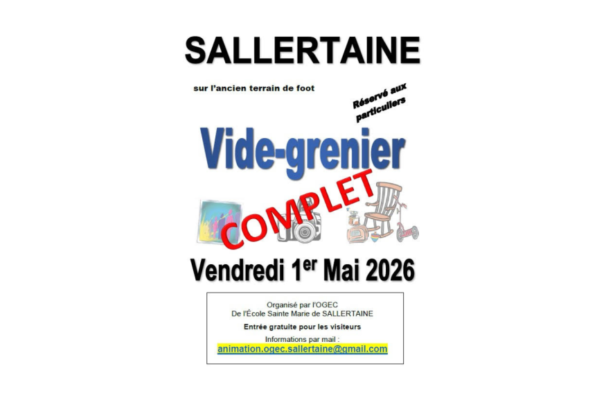 Un vide-grenier à Sallertaine