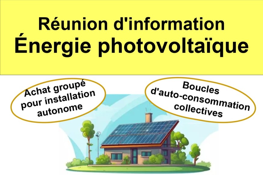 Une conférence sur le photovoltaïque à Challans